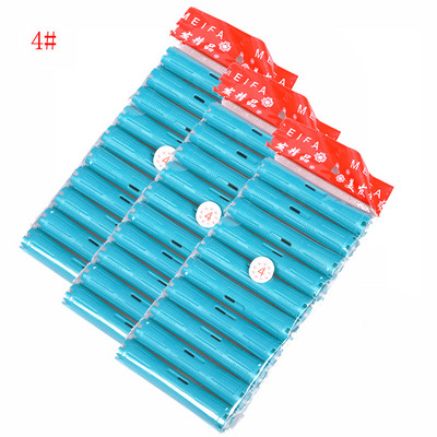 Dropshipping 3 komplekti matu ruļļi ar gumijas joslām dobu kodolu Flexi stieņi aukstā ilgviļņu stieņi Matu lokošanas stieņi Frizieru rīks 1162