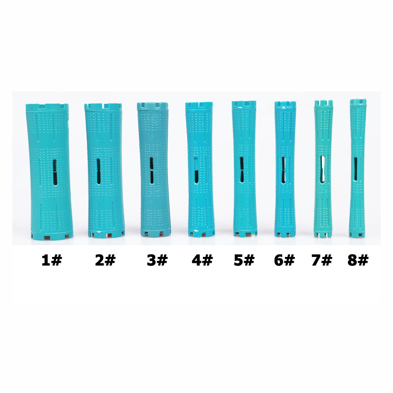 Dropshipping 3 komplekti matu ruļļi ar gumijas joslām dobu kodolu Flexi stieņi aukstā ilgviļņu stieņi Matu lokošanas stieņi Frizieru rīks 1162