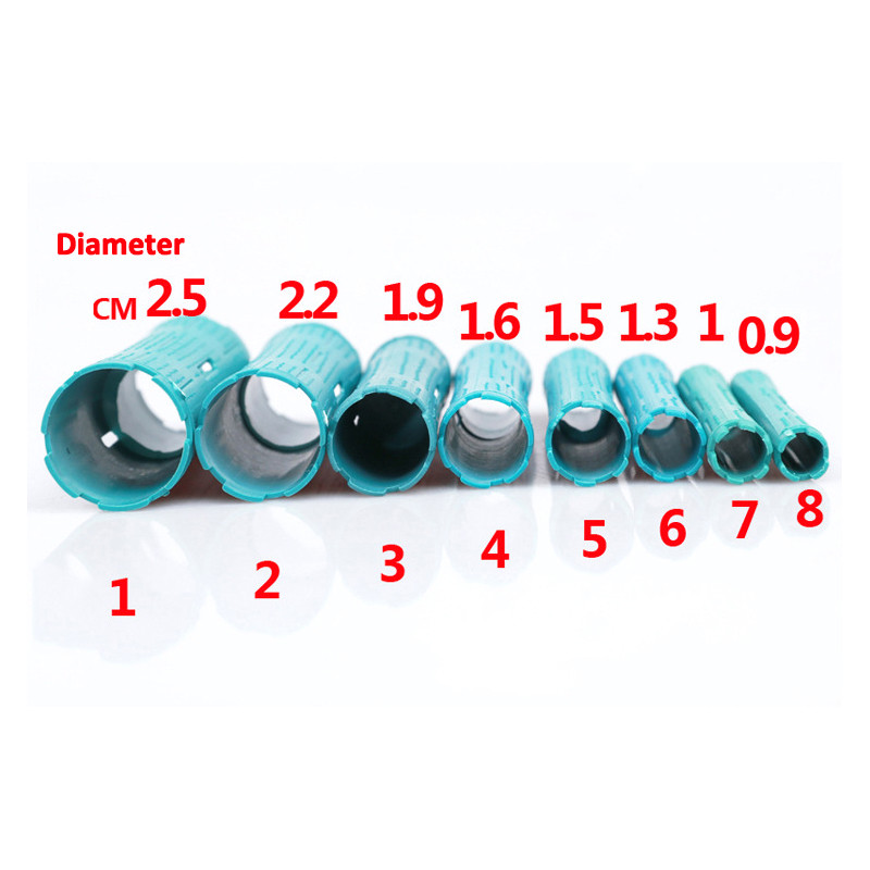 Dropshipping 3 komplekti matu ruļļi ar gumijas joslām dobu kodolu Flexi stieņi aukstā ilgviļņu stieņi Matu lokošanas stieņi Frizieru rīks 1162