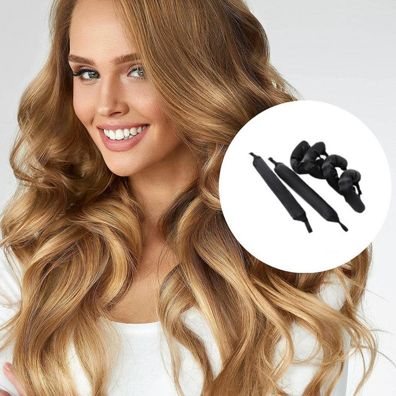 6 komada uvijača za kosu bez zagrijavanja Mekani satenski jastuk uvijač za kosu Lazy Hair Curler Sleeping Hair Styling Alat za kosu Uvijač za kosu