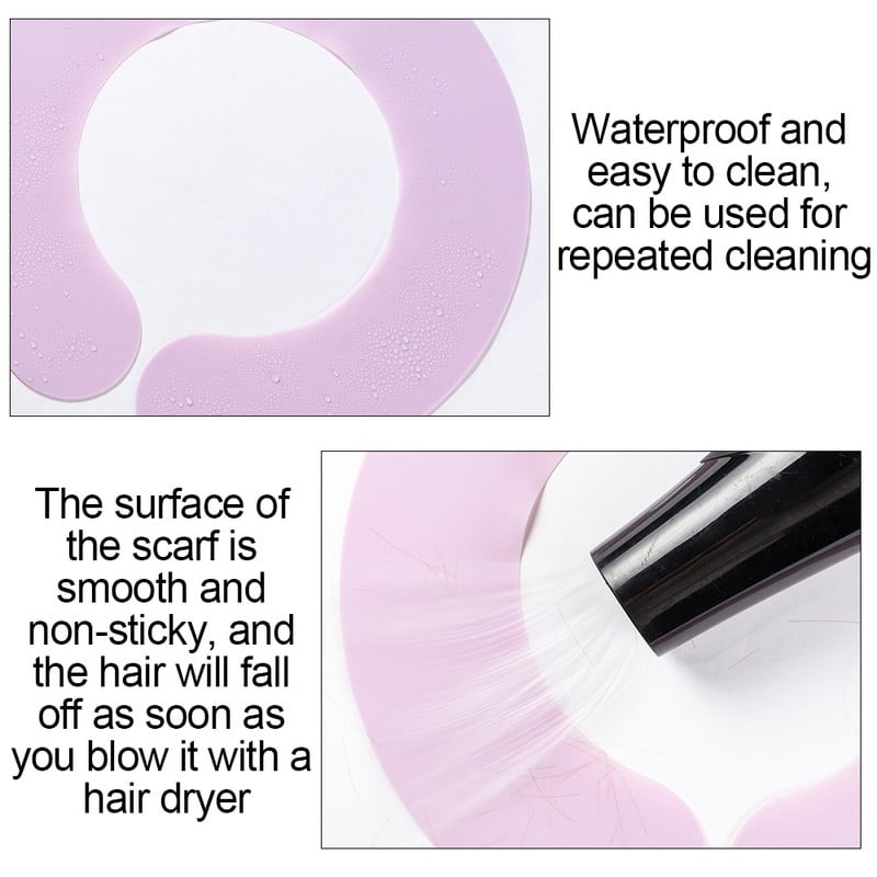 Hajfesték Szilikon Pad Stylist Vágógallér Vízálló Nyakköpeny Takaró Takaró Szalon Fodrász Fodrászat Hajszínező Kiegészítők