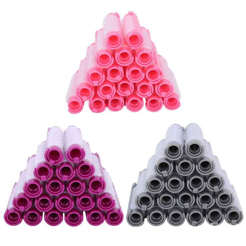 20gab Matu ilgviļņu stieņi Pūkains ilgviļņu stienis matu rullītis frizieru salona frizieru rīku komplekts