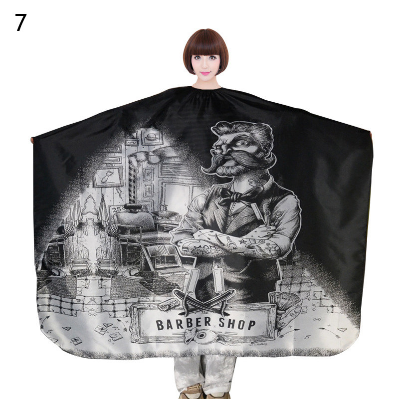 Novi Pro Salon Frizerski kaput Frizerski ogrtač od tkanine Haljina od brijačkog ogrtača Uzorak vodootpornog frizerskog ogrtača Pregača Pelerine za šišanje