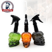 Barbertop 250 ml fodrász spray palack otthoni egyedi koponya alakú fúvóka állítható retro permetező szalon fodrász vizes palack