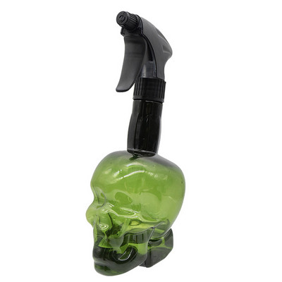 Barbertop 250 ml fodrász spray palack otthoni egyedi koponya alakú fúvóka állítható retro permetező szalon fodrász vizes palack