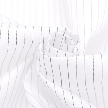 Κομμωτήριο Ακρωτήριο ριγέ κούρεμα με λαιμόκοψη σφουγγαράκι Φιλικό προς το δέρμα Πανί Αδιάβροχο φόρεμα Easy Clean Προμήθειες κομμωτηρίου