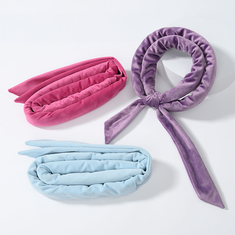 Nekarsējošs matu lokotājs, viļņu veidotājs korejiešu samta materiāls, neslīd.