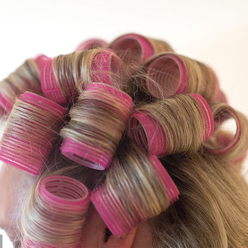 6 τμχ/παρτίδα Πλαστικά Ρολά Μαλλιών Κομμωτική Αυτοκόλλητα Κτυπήματα Ρολό Σπίτι Χρήση DIY Μαγικό ρολό χτενίσματος Μαλλιά Ρολά Εργαλεία ομορφιάς