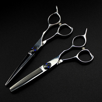 професионална японска стоманена син череп 6 \'\' ножици за подстригване фризьорски ножици за подстригване makas фризьорски ножици