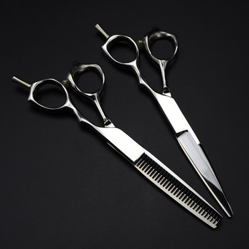 Професионална японска 440c 6\'\' висококачествена ножица Сребърни ножици за подстригване фризьорски ножици за подстригване фризьорски ножици