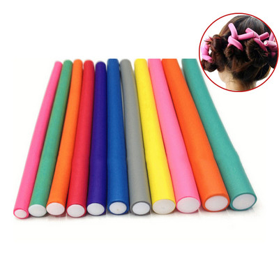 10 gab./komplektā Matu lokotājs Magic Air Hair Roller Curling Sticks Mīkstas putas Twist Flexi Rods Matu DIY veidošanas rīks Frizieris