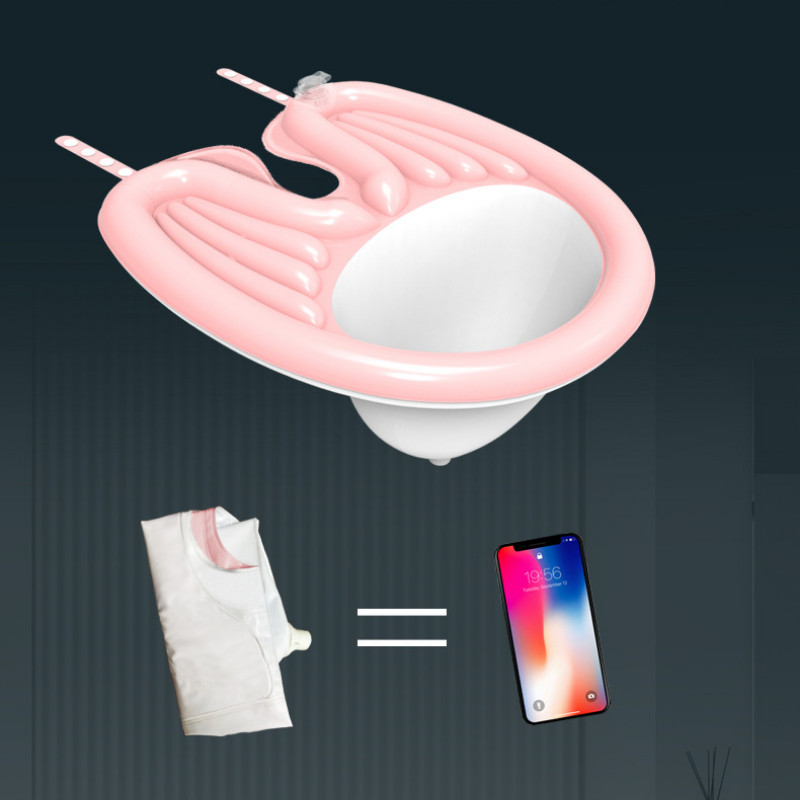 Nešiojamas pripučiamas plaukų plovimo padėklas Šampūno dubuo plovimo plaukų kirpimas be salono kėdės neįgaliems nėščioms moterims