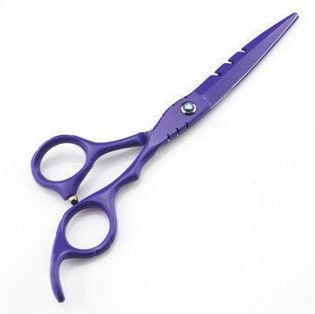 нови професионални 9cr13 6 и 5,5 инча виолетови тънки ножици за подстригване бръснарски ножици комплект фризьорски ножици Безплатна доставка