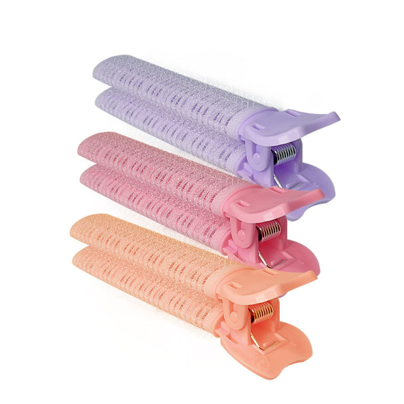 4gab Dabiski pūkaini matu sprādzes Matu ruļļi, kas guļ nakti atkārtoti lietojami matu sakņu sprādzes Sieviešu meiteņu pārnēsājami veidošanas rīki