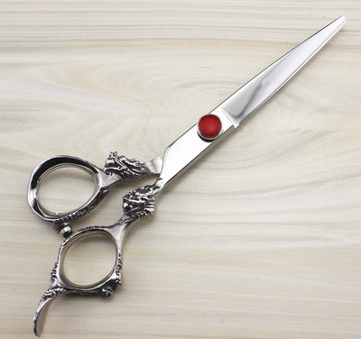 Aukščiausios kokybės profesionalios 6,0 colio Japan 440c 9cr13 drakono retinimo žirklės kirpimo kirpėjo plaukų žirklės rinkinys kirpyklos žirklės