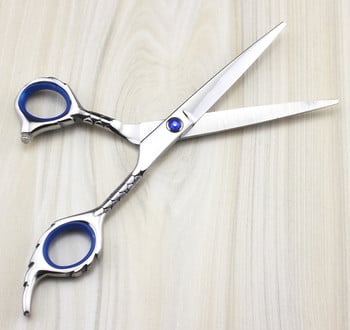 Класически 6-инчови ножици за коса 440c, подстригани от змийска кожа, ножици за изтъняване на косата, makas, режещи бръснарски инструменти, ножици, комплект фризьорски ножици