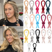 Šipka za uvijače bez zagrijavanja Traka za glavu Lazy Curler Komplet svilenih vrpci za uvijače bez zagrijavanja Uvijač za kosu Pjenasti valjak Valovi kovrče Alati za oblikovanje