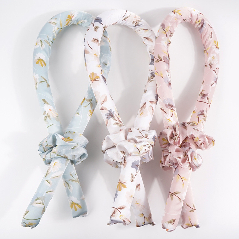 Šipka za uvijače bez zagrijavanja Traka za glavu Lazy Curler Komplet svilenih vrpci za uvijače bez zagrijavanja Uvijač za kosu Pjenasti valjak Valovi kovrče Alati za oblikovanje