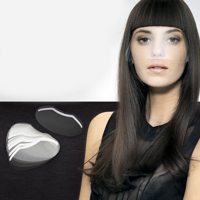 Protecție facială de siguranță Vizor de protecție complet din plastic reutilizabil pentru fixativ, tuns breton, vopsire fierbinte a părului