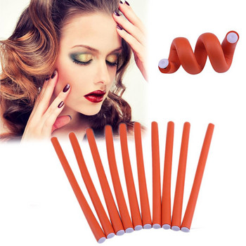 10 τμχ Universal Hair Curling Curler Magic Air Rollers Hair Rods Styling Hair Sticks Tool Random Color