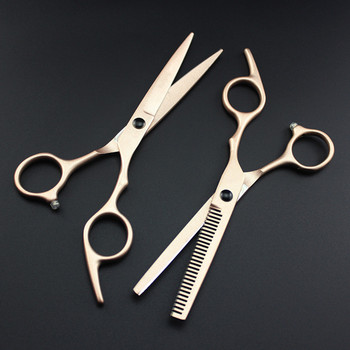 професионална япония 6-инчови златни ножици за коса комплект фризьорски бръснари makas ножици за подстригване тънки ножици фризьорски ножици
