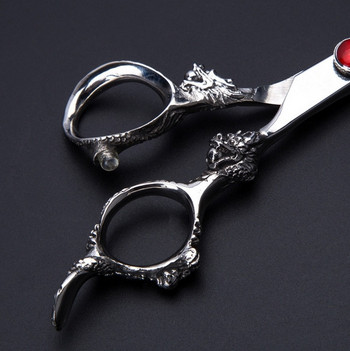 професионална Япония 440C gem dragon ножици за коса чанта комплект ножици за подстригване бръснарски ножици за филиране ножици фризьорски ножици