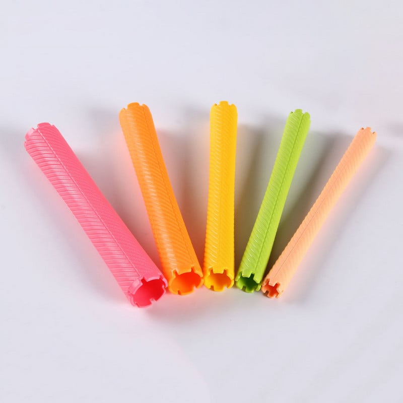 18gab/komplekts Īpaši garu matu rullīši ar gumijām Aukstā ilgviļņu stieņi Matu sakņu lokotāju stieņi Saspraude Kērlinga frizieru piederumi 1546