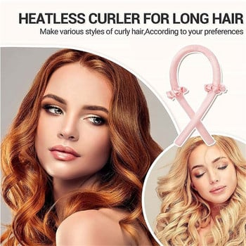 Heatless Rod Headband Lazy Curler Μεταξωτή κορδέλα για μπούκλες Μεταξωτή κορδέλα για μπούκλες Heatless Hair curling κορδέλα Κάντε τα μαλλιά σγουρά