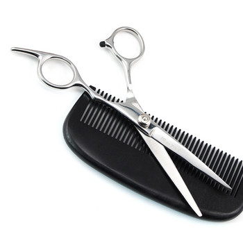 Бръснарница Bluezoo от неръждаема стомана Салон за красота Стилизираща прическа Подстригване на брада Ножици за подстригване на брада 17,5 см калъфи за ножици за подстригване