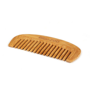 Естествен бамбуков гребен за коса Масажиращ скалп Антистатичен инструмент за здравословен гребен