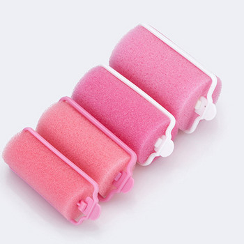12 τμχ/Σετ Μαξιλαράκι από αφρό ροζ μαλακό σφουγγάρι Ρολά μαλλιών Σαλόνι κουρέας DIY μπούκλες Σετ εργαλείων κομμωτηρίου DIY Home