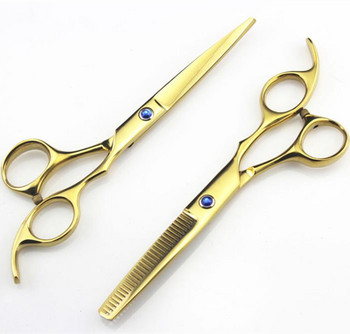 Професионална японска стомана 440c 6 инча класически фризьорски ножици за подстригване и изтъняване Комплект бръснарски ножици 4 цвята