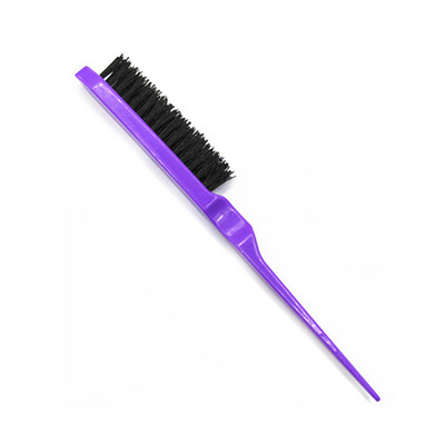 Salon profesional cu mâner din lemn, perie de păr naturală de mistreț, pieptene de păr pufos, pieptene subțire, perie de păr, instrument de frizerie