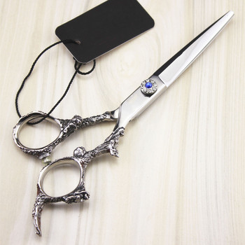 професионална стомана JP 440c 6 инча скъпоценен камък дракон ножици за коса фризьорски бръснари makas фризьорски ножици фризьорски ножици
