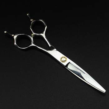професионална япония 440c 6 инча извита ножица за коса салонна ножица бръснар makas ножици за подстригване фризьорски ножици