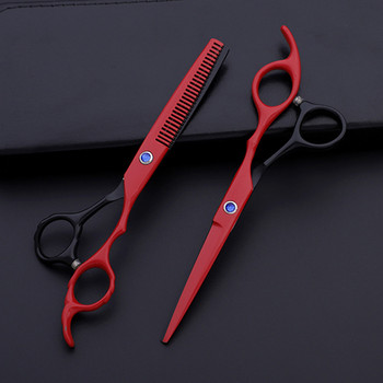 4 цвята професионална япония 440c 6\'\' комплект ножици за коса с дръжка за цветя фризьорски ножици за подстригване фризьорски ножици