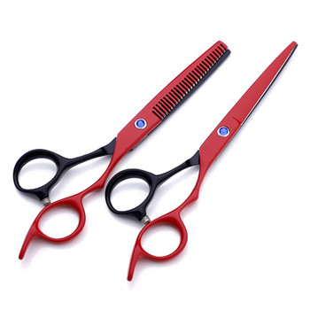 4 цвята професионална япония 440c 6 \'\' ножици за коса със сини скъпоценни камъни ножици за подстригване бръснар makas ножици за подстригване фризьорски ножици
