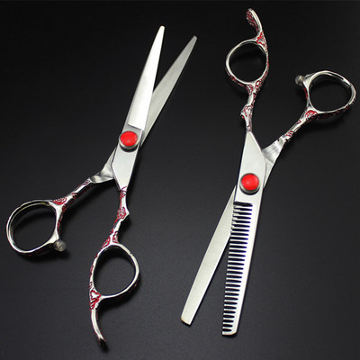 Profesionalne japan 440c Plum drška 6 inčne škare za šišanje brijač makas frizerski salon škare za stanjivanje frizerske škare