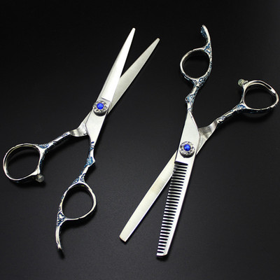 Profesionalne japan 440c Plum drška 6 inčne škare za šišanje brijač makas frizerski salon škare za stanjivanje frizerske škare