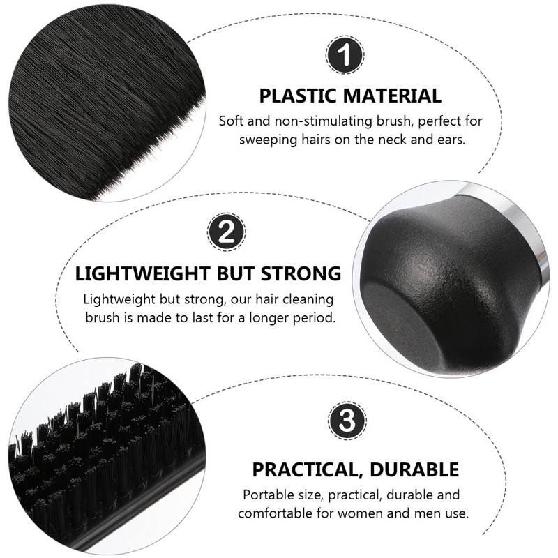 Šepetys Plaukų dulkių šluostė Kaklas Kirpėjas Pjovimas Valymas Plaukų kirpimas Kirpimas Sulaužytas valiklis Kirpėjas Veido Įrankis Šlavimo šepečių rinkinys Didelis