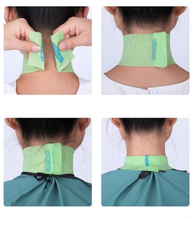 Vienkartinis ištempiamas kirpėjo kaklo popieriaus rulonas Kirpėjas Kirpėjas Kaklo juostelės Kirpėjo priedai Kirpyklos apykaklė