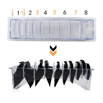 Cutie de depozitare pe bază de grilă 8/10 pentru tuns universal 8P/10P Pieptene de ghidare cu limită pentru tuns pentru frizer Accesorii pentru set de instrumente de coafat
