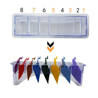 Cutie de depozitare pe bază de grilă 8/10 pentru tuns universal 8P/10P Pieptene de ghidare cu limită pentru tuns pentru frizer Accesorii pentru set de instrumente de coafat