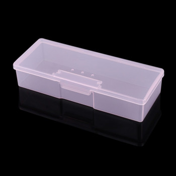 1 пластмасова кутия за съхранение на инструменти за маникюр за нокти Химикалки за рисуване на точки Буферни файлове Калъф за органайзер Контейнер Инструменти за нокти Празна кутия