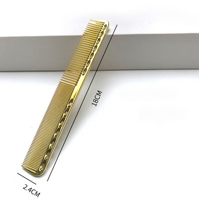 Galvaniseeritud kullaga juuksekamm Pro Juuksurikammid Üliõhukesed juuste lõikamine Värvimine juuksehari Juuksuri tööriistad Salongitarvikud