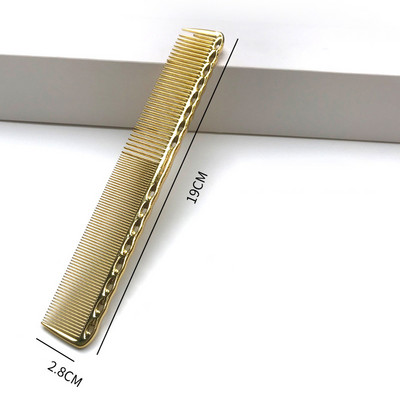 Galvaniseeritud kullaga juuksekamm Pro Juuksurikammid Üliõhukesed juuste lõikamine Värvimine juuksehari Juuksuri tööriistad Salongitarvikud