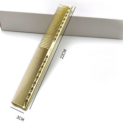 Galvaniseeritud kullaga juuksekamm Pro Juuksurikammid Üliõhukesed juuste lõikamine Värvimine juuksehari Juuksuri tööriistad Salongitarvikud