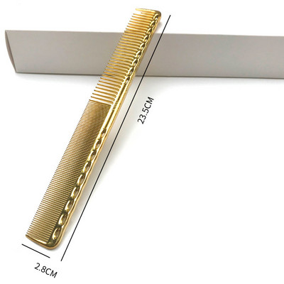 Galvaniseeritud kullaga juuksekamm Pro Juuksurikammid Üliõhukesed juuste lõikamine Värvimine juuksehari Juuksuri tööriistad Salongitarvikud