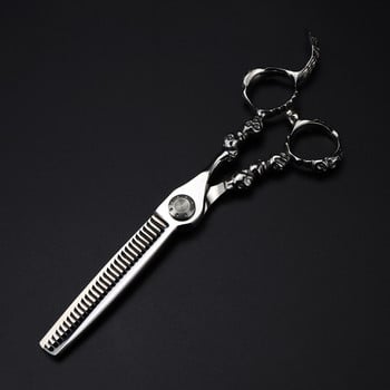 Професионална Япония 440c 6 инча Skull scissor Висококачествени ножици за коса подстригване изтъняване фризьорски ножици фризьорски ножици