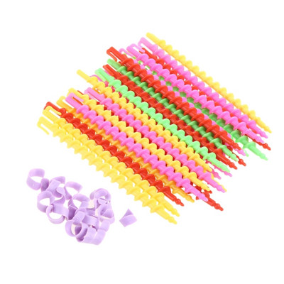 26Pc Plastični dugi alat za brijačnice Frizerski spiralni štap za trajnu kosu Mali